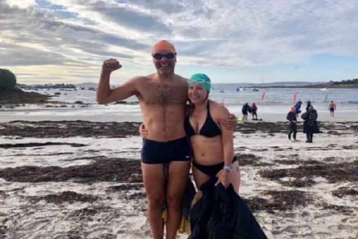Martin & Lisa Kelman: Swimming 15 km in 3 days in Isle of Scilly Swim Challenge in support of their nephew George