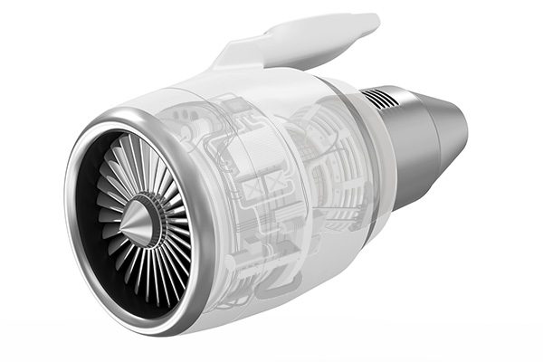 ATS Airplane jet engine turbine